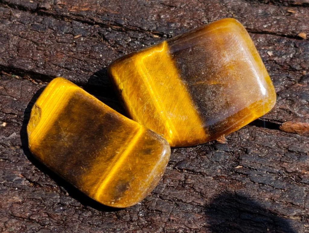Polished Golden Tigers Eye Tumbled Slices x 111 From Prieska, South Africa
