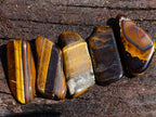 Polished Golden Tigers Eye Tumbled Slices x 111 From Prieska, South Africa