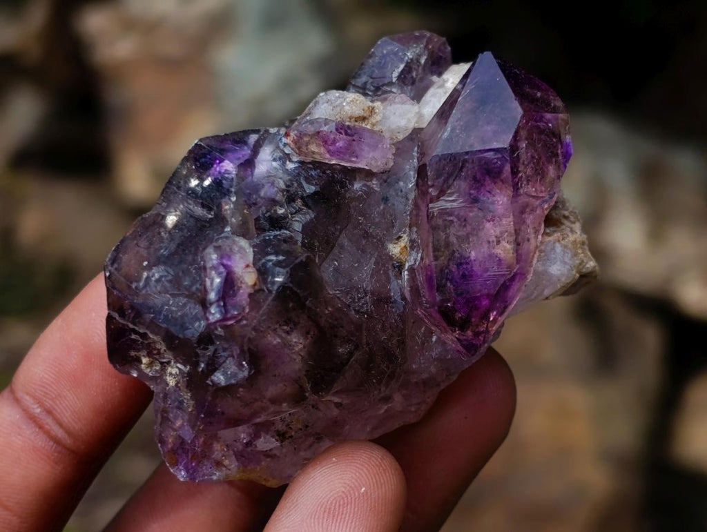 Hand Made Conglomerate Chiredzi Amethyst Crystals x 24 From South Africa