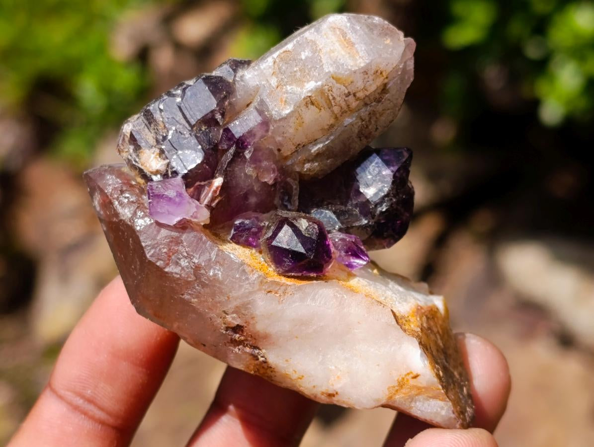 Hand Made Conglomerate Chiredzi Amethyst Crystals x 24 From South Africa