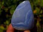 Polished and Natural Blue Lace Agate Free Forms x 12 From Nsanje, Malawi