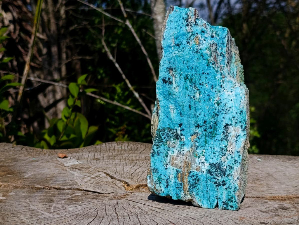 Natural Large Drusy Coated Chrysocolla Specimens with Malachite and Heterogenite x 1 From Lupoto Mine, Congo