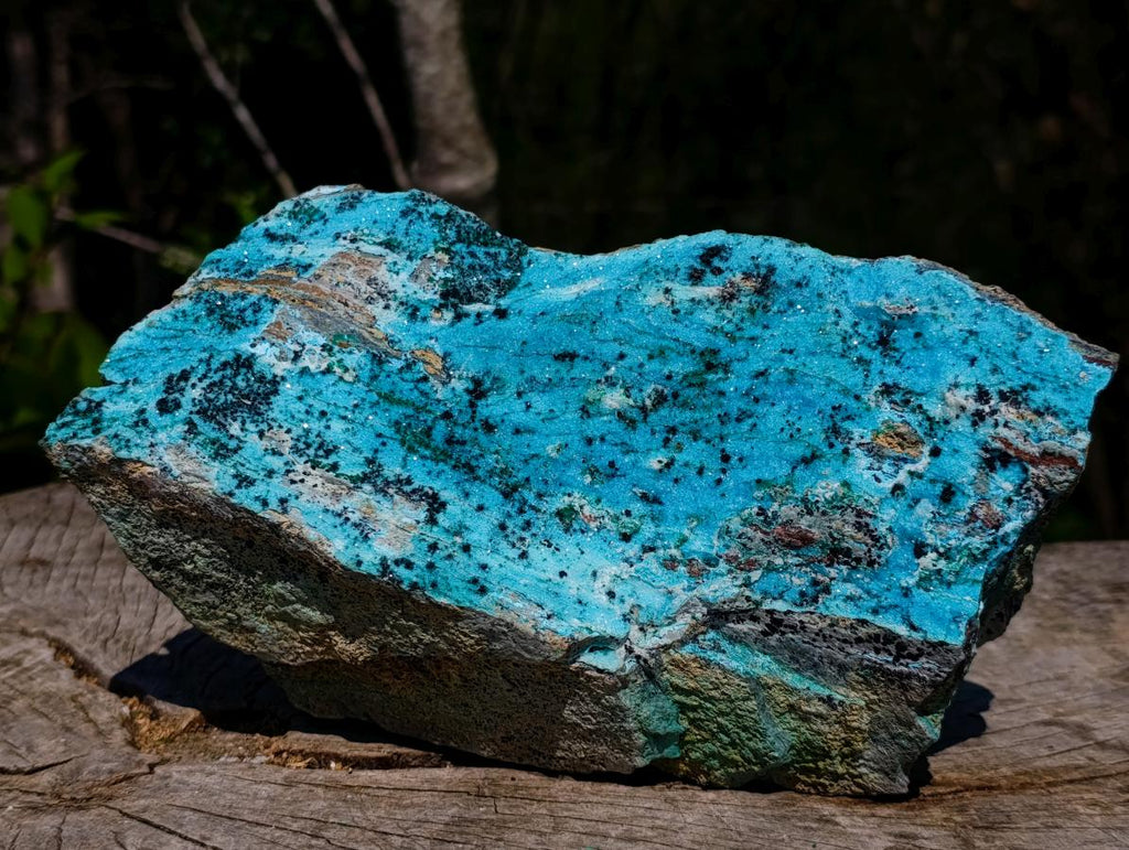 Natural Large Drusy Coated Chrysocolla Specimens with Malachite and Heterogenite x 1 From Lupoto Mine, Congo