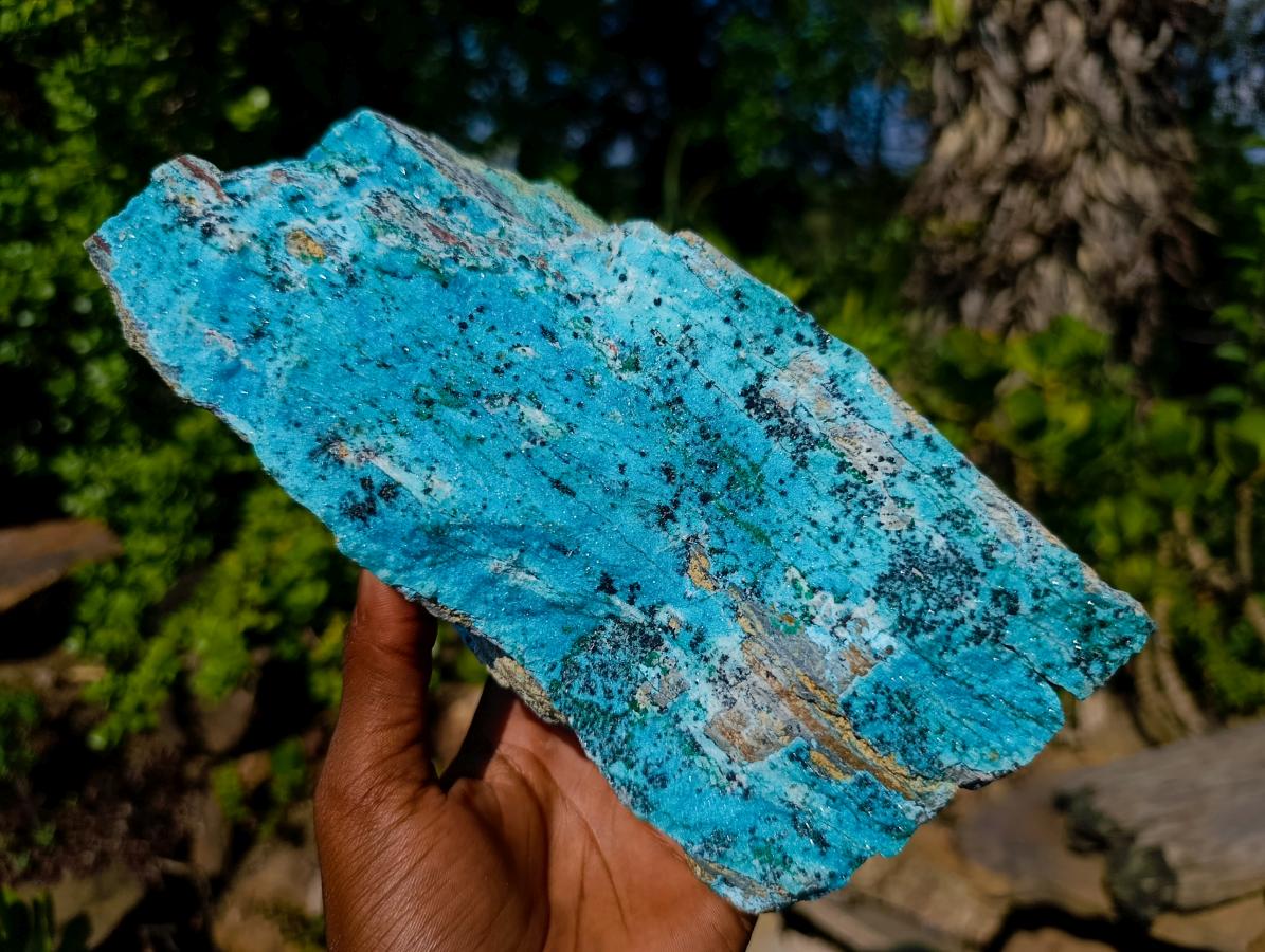 Natural Large Drusy Coated Chrysocolla Specimens with Malachite and Heterogenite x 1 From Lupoto Mine, Congo
