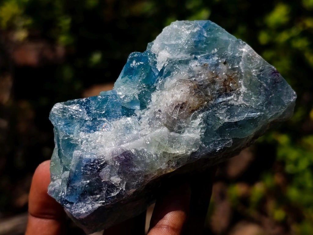 Natural Watermelon Fluorite Cobbed Specimens x 6 From Uis, Namibia