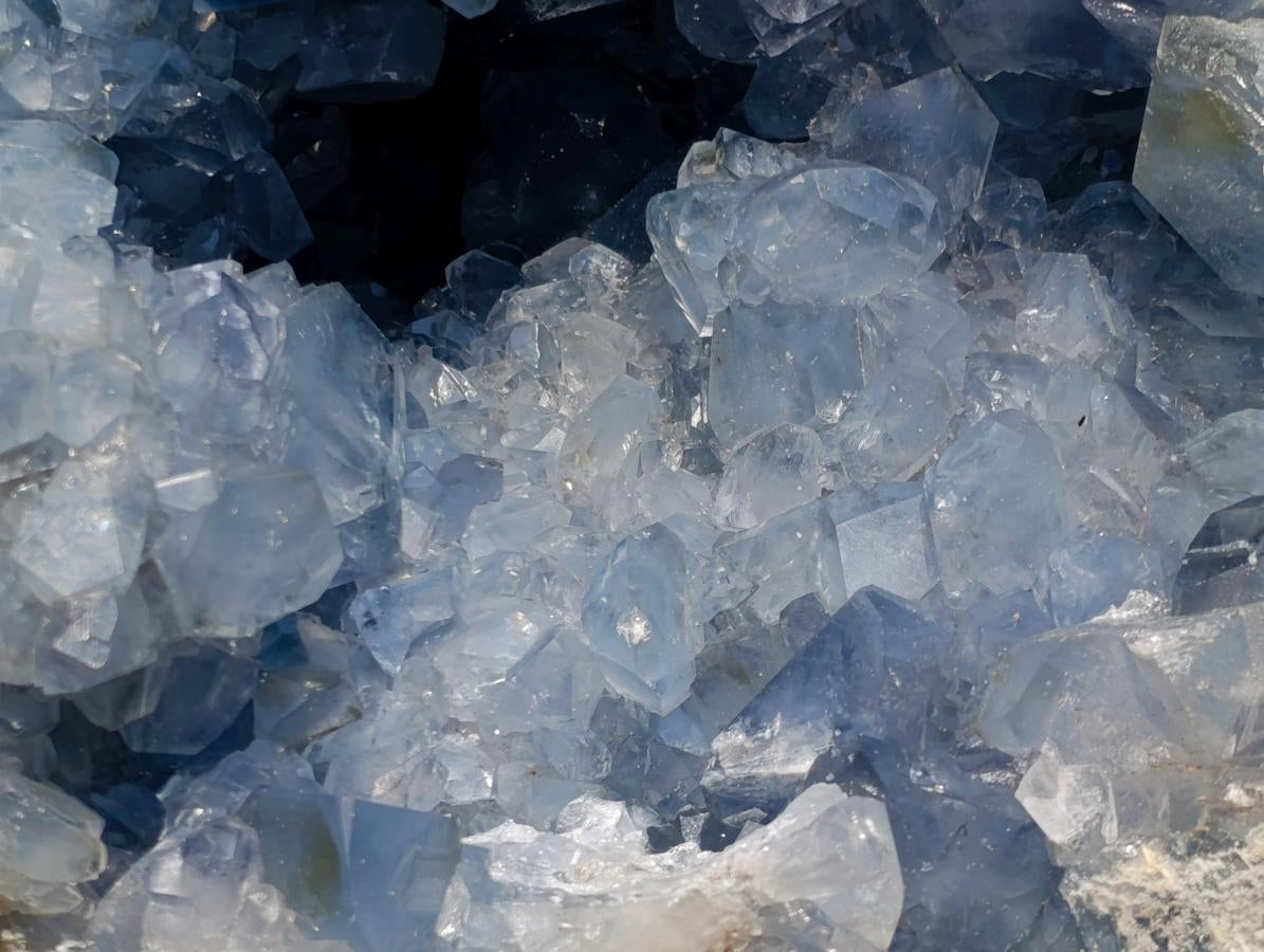 Natural XL Blue Celestite Geode Specimen x 1 From Sakoany, Madagascar