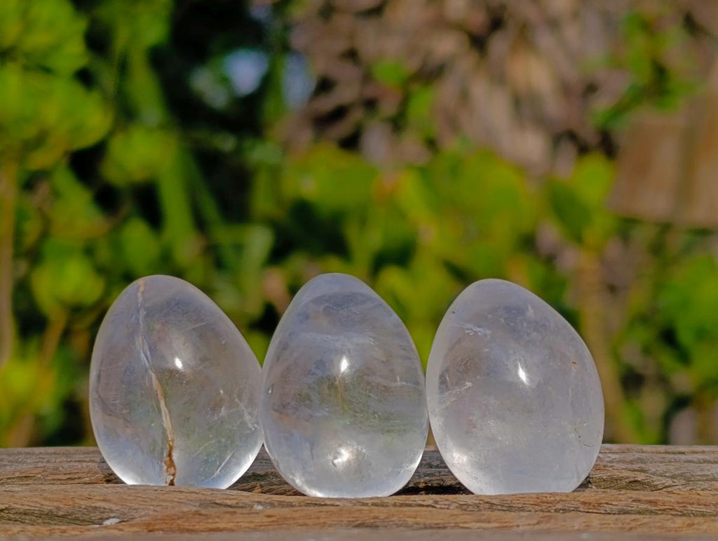 Polished Clear Quartz Eggs x 20 From Madagascar
