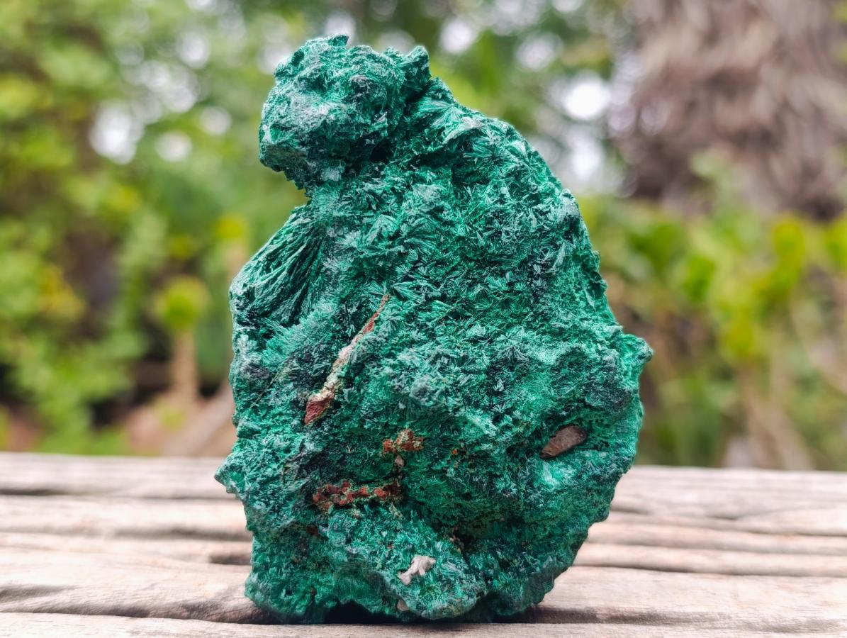 Natural Silky Malachite Specimens x 3 From Kasompe, Congo