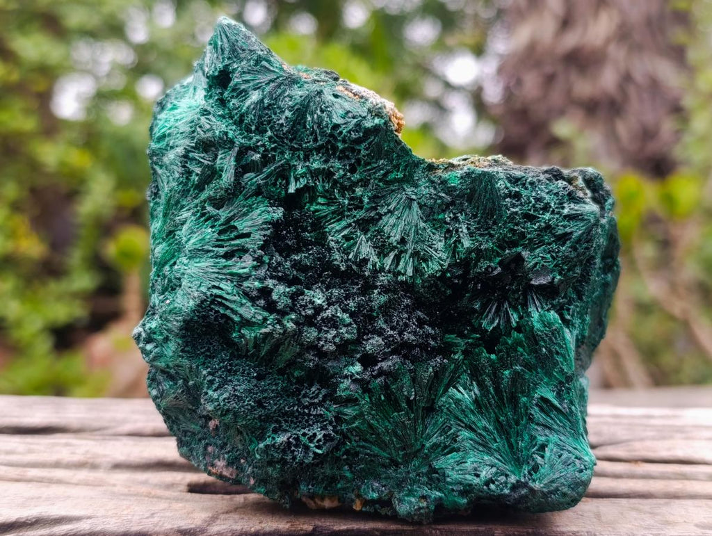 Natural Silky Malachite Specimens x 3 From Kasompe, Congo