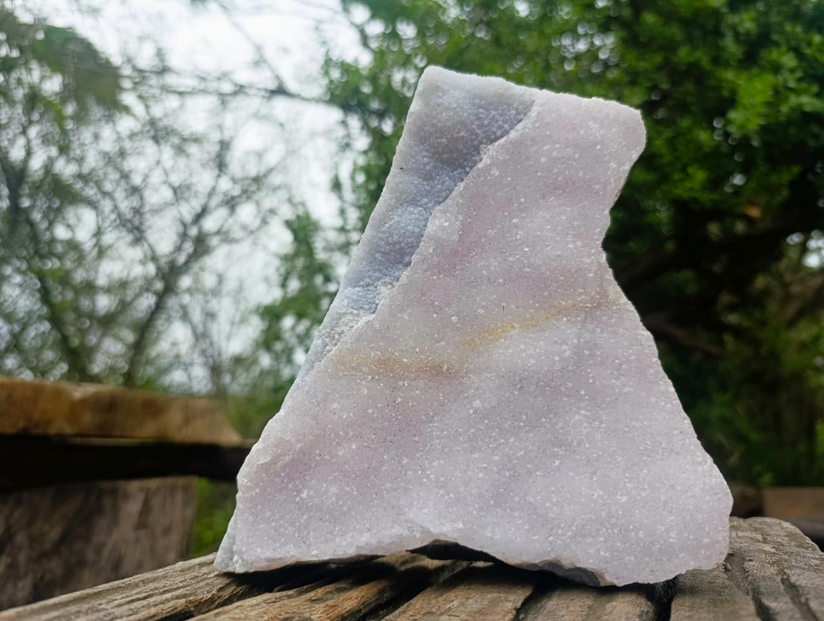 Natural Large Blue Lace Agate Crystalline Plate Specimen x 1 From Namibia