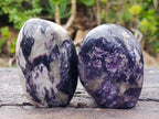 Polished Lepidolite Standing Display Pieces x 6 From Zimbabwe