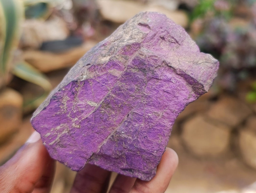 Natural Metallic Cobbed Purpurite Specimens x 6 From Erongo, Namibia