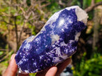 Polished One Side Lithium Silver Leaf Lepidolite Slices x 6 From Zimbabwe