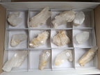 Natural Malagasy Quartz Clusters x 12 From Madagascar