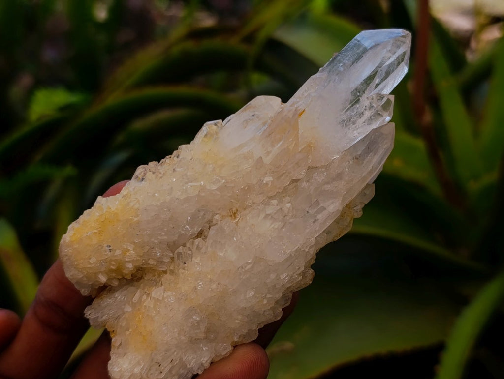 Natural Malagasy Quartz Clusters x 12 From Madagascar