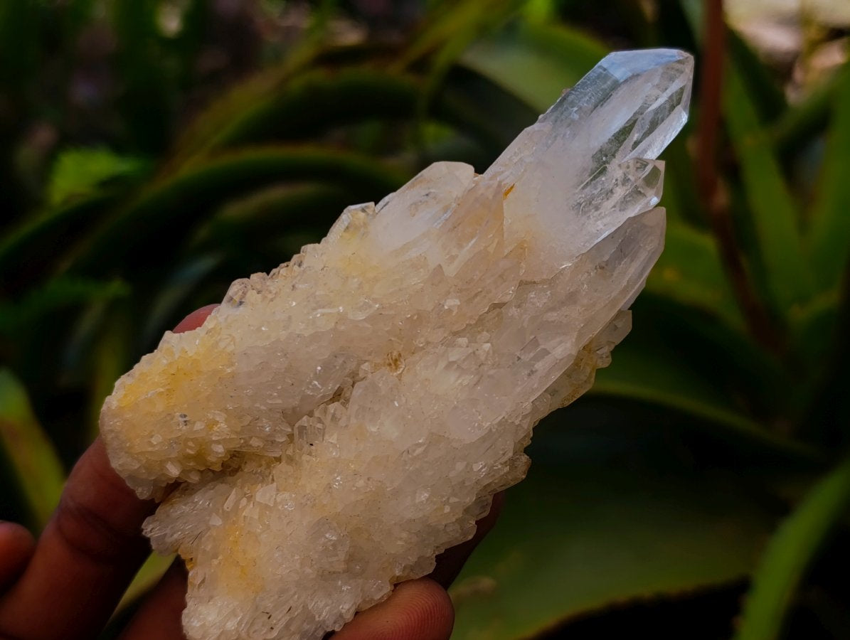 Natural Malagasy Quartz Clusters x 12 From Madagascar