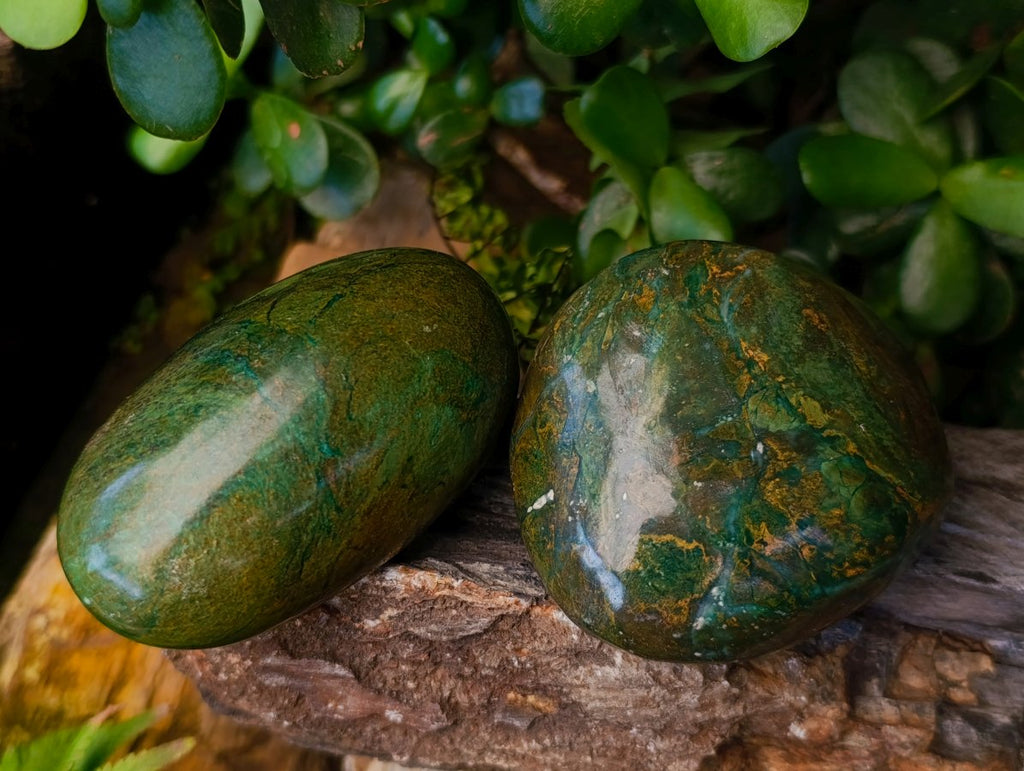 Polished Chrome Verdite Gemstone Free Forms x 14 From Zimbabwe