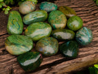 Polished Chrome Verdite Gemstone Free Forms x 14 From Zimbabwe