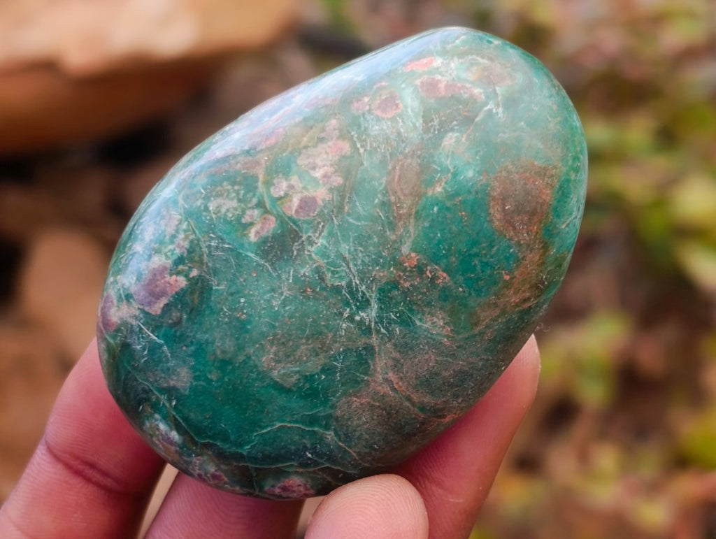 Polished Chrome Verdite Gemstone Free Forms x 14 From Zimbabwe