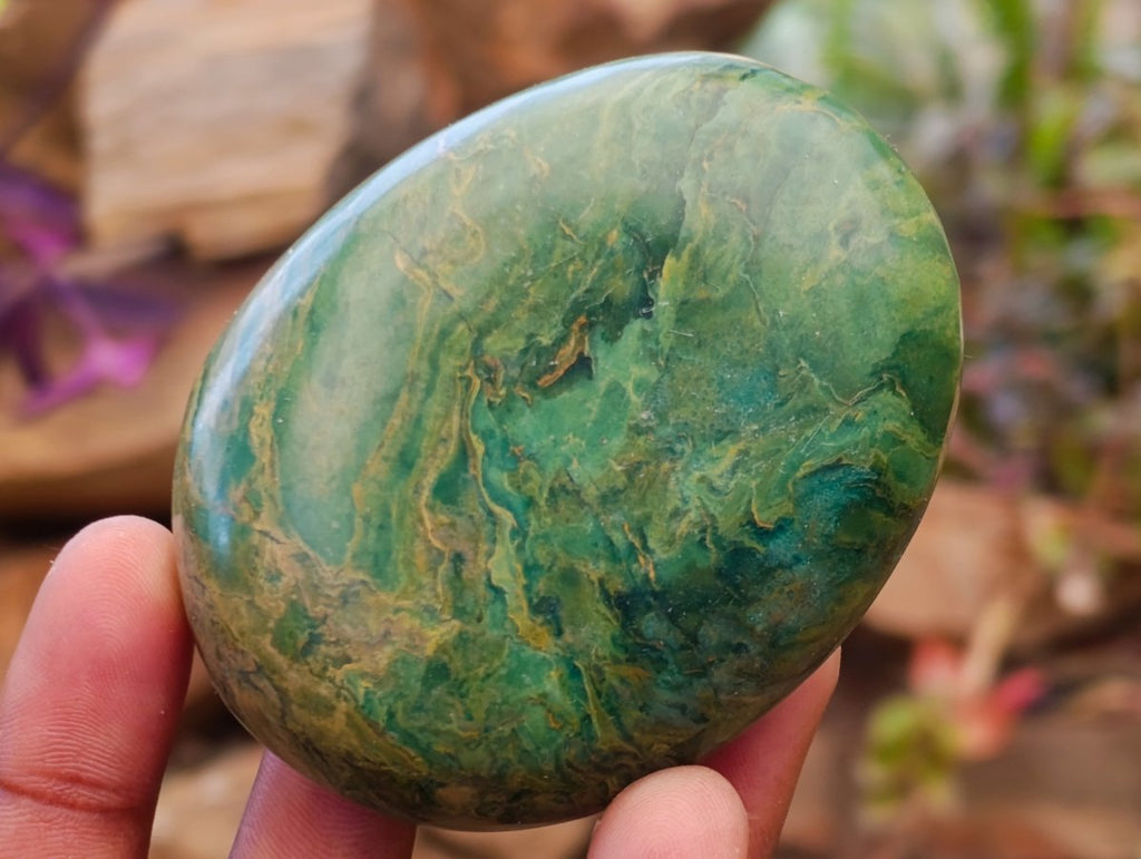 Polished Chrome Verdite Gemstone Free Forms x 14 From Zimbabwe