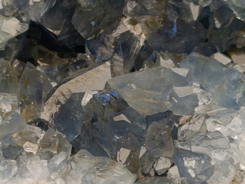 Natural Blue Celestite Specimens x 2 From Sakoany, Madagascar