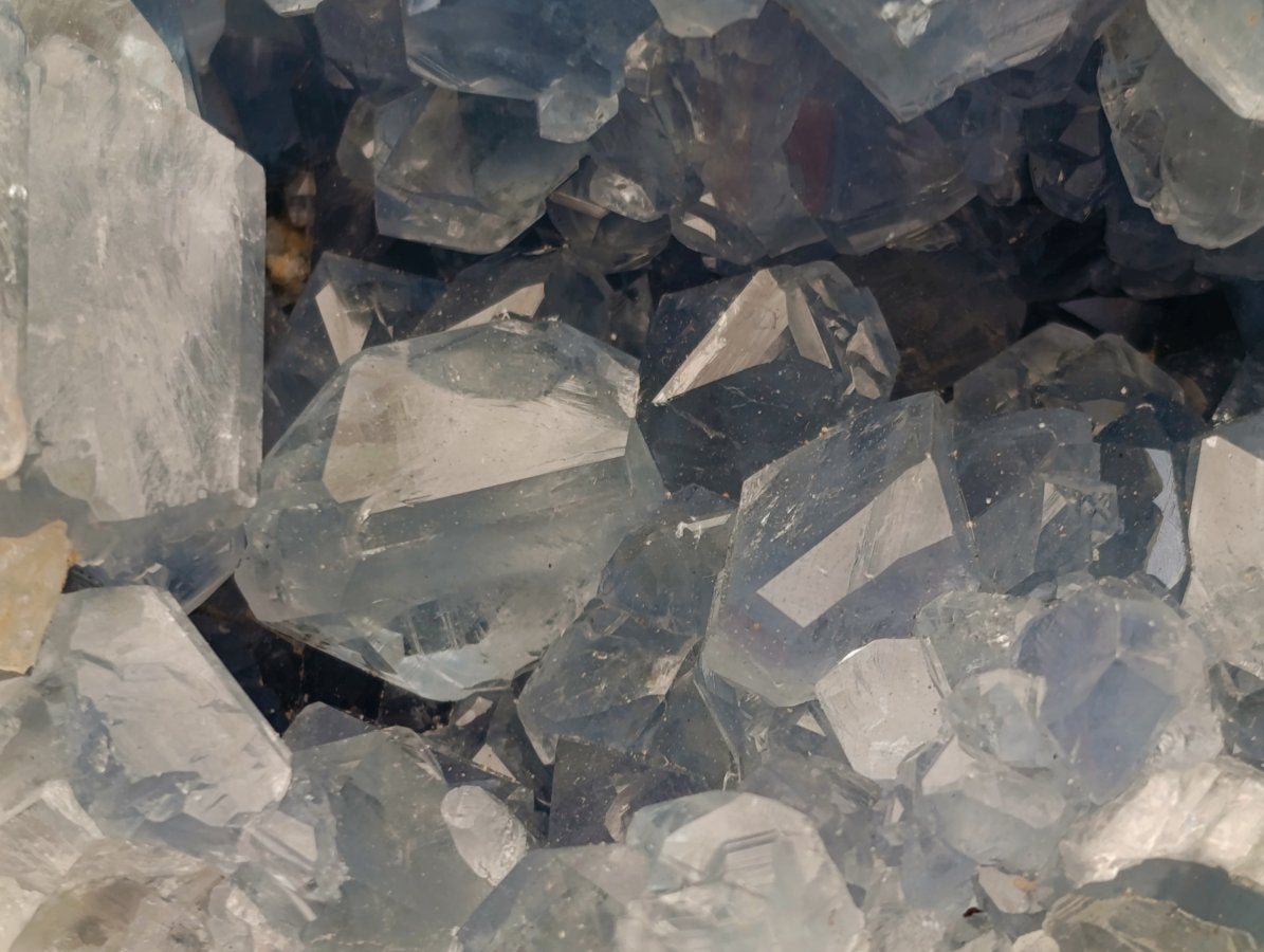 Natural Blue Celestite Specimens x 2 From Sakoany, Madagascar