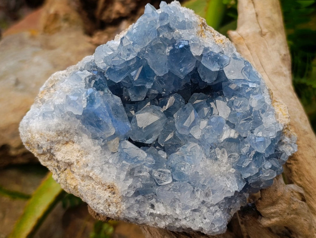 Natural Blue Celestite Specimens x 2 From Sakoany, Madagascar