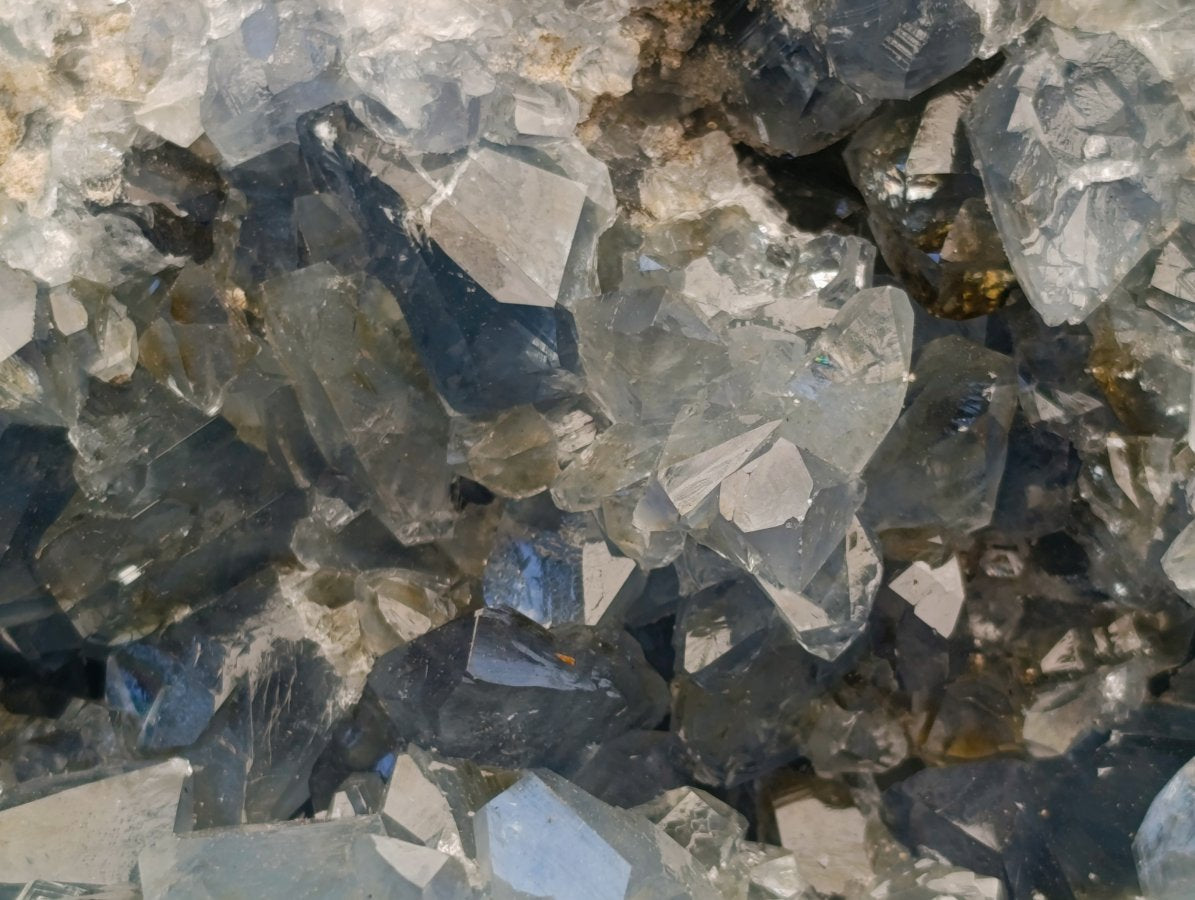 Natural Blue Celestite Specimens x 2 From Sakoany, Madagascar
