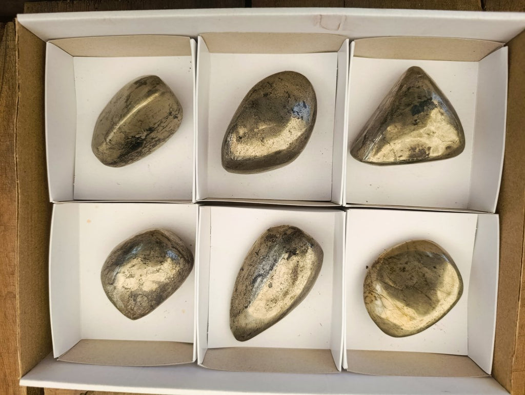 Polished Basalt Pharaoh Stone Free Forms x 6 From Iron Duke Mine, Zimbabwe