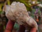 Natural Cascading White Phantom Smokey Luena Quartz Clusters x 6 From Luena, Congo