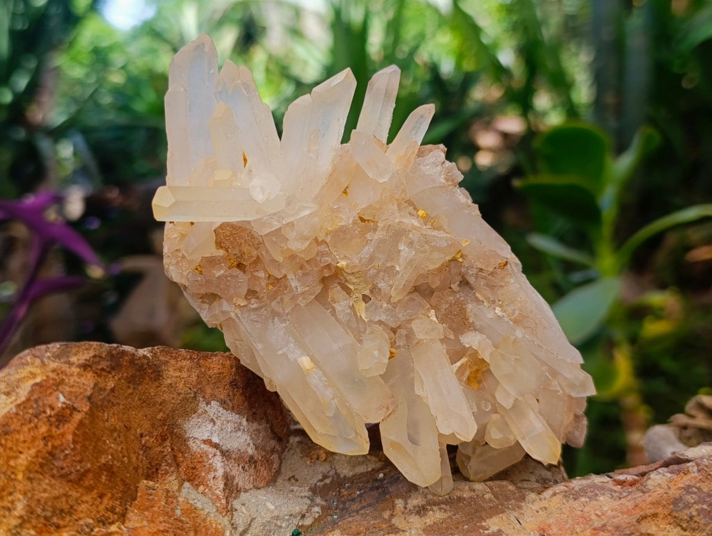 Natural Malagasy Quartz Clusters x 4 From Madagascar