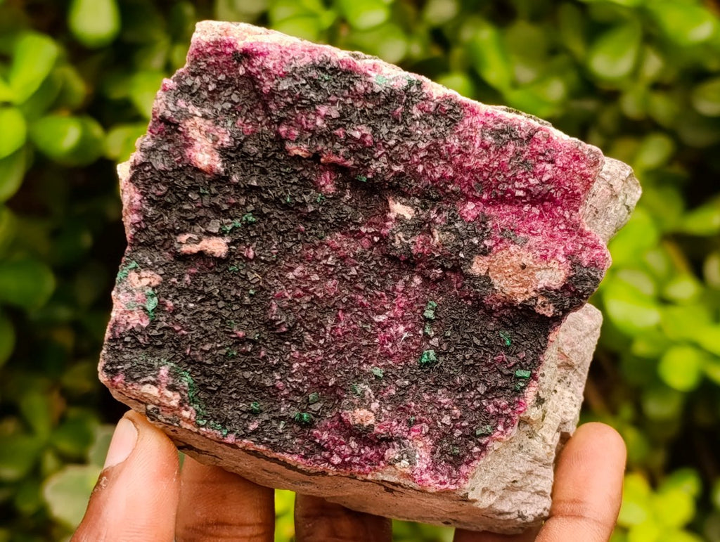 Natural Salrose Cobaltoan Dolomite Specimens with Heterogenite x 4 From Kakanda, Congo