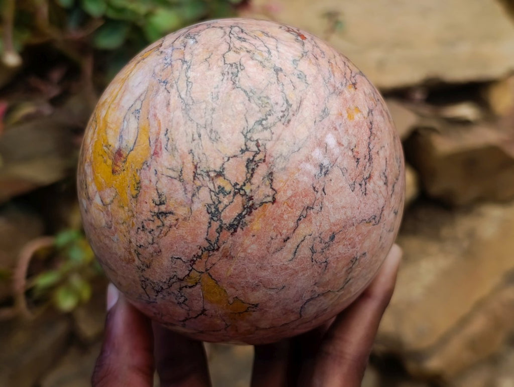 Polished Mix of Multi Mineral Spheres x 2 From Madagascar