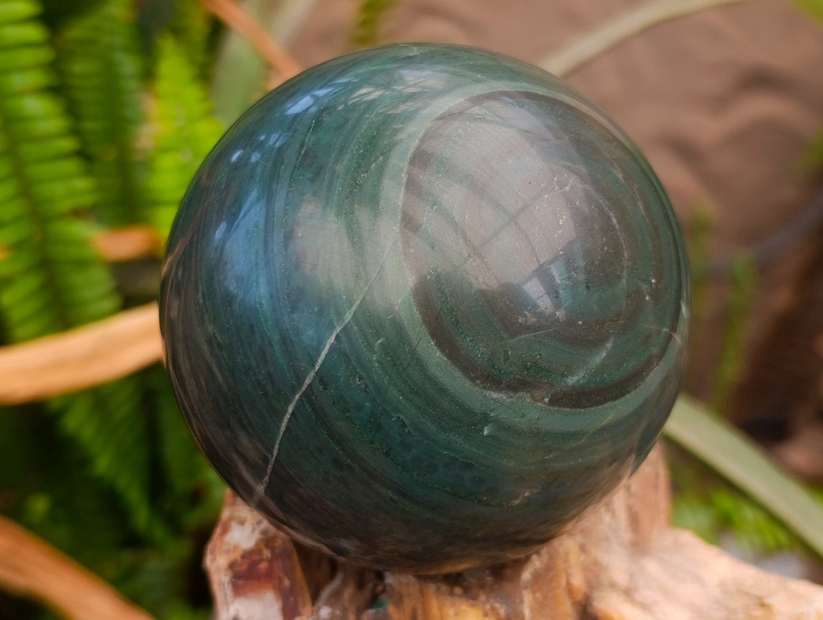 Polished Mix of Multi Mineral Spheres x 2 From Madagascar