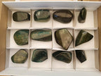 Polished Chrome Verdite Gemstone Standing Display Pieces x 12 From Zimbabwe