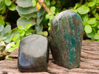 Polished Chrome Verdite Gemstone Standing Display Pieces x 12 From Zimbabwe