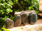Polished Chrome Verdite Gemstone Standing Display Pieces x 12 From Zimbabwe