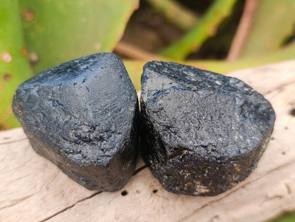 Natural Mix of Schorl Black Tourmaline Crystals x 35 From Zimbabwe