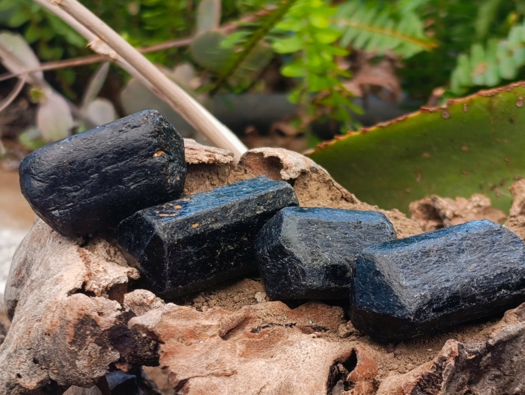 Natural Mix of Schorl Black Tourmaline Crystals x 35 From Zimbabwe