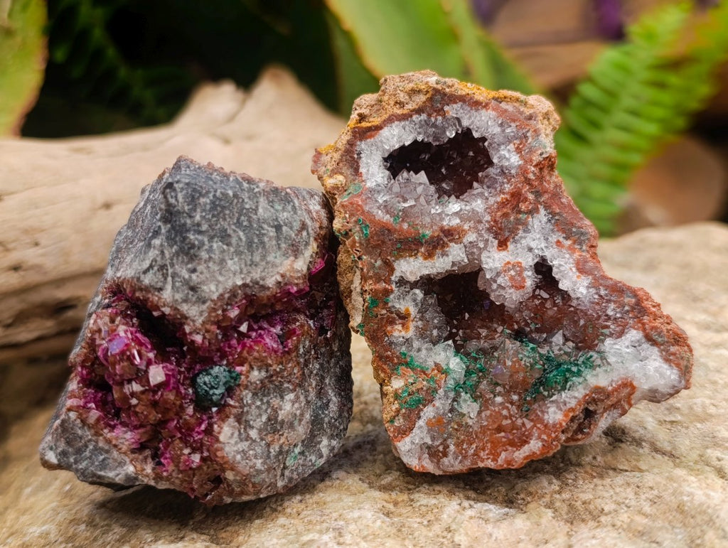 Natural Salrose Cobaltoan Dolomite Specimens x 12 From Kakanda, Congo