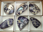 Polished Lepidolite Standing Display Pieces x 6 From Zimbabwe