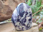 Polished Lepidolite Standing Display Pieces x 6 From Zimbabwe