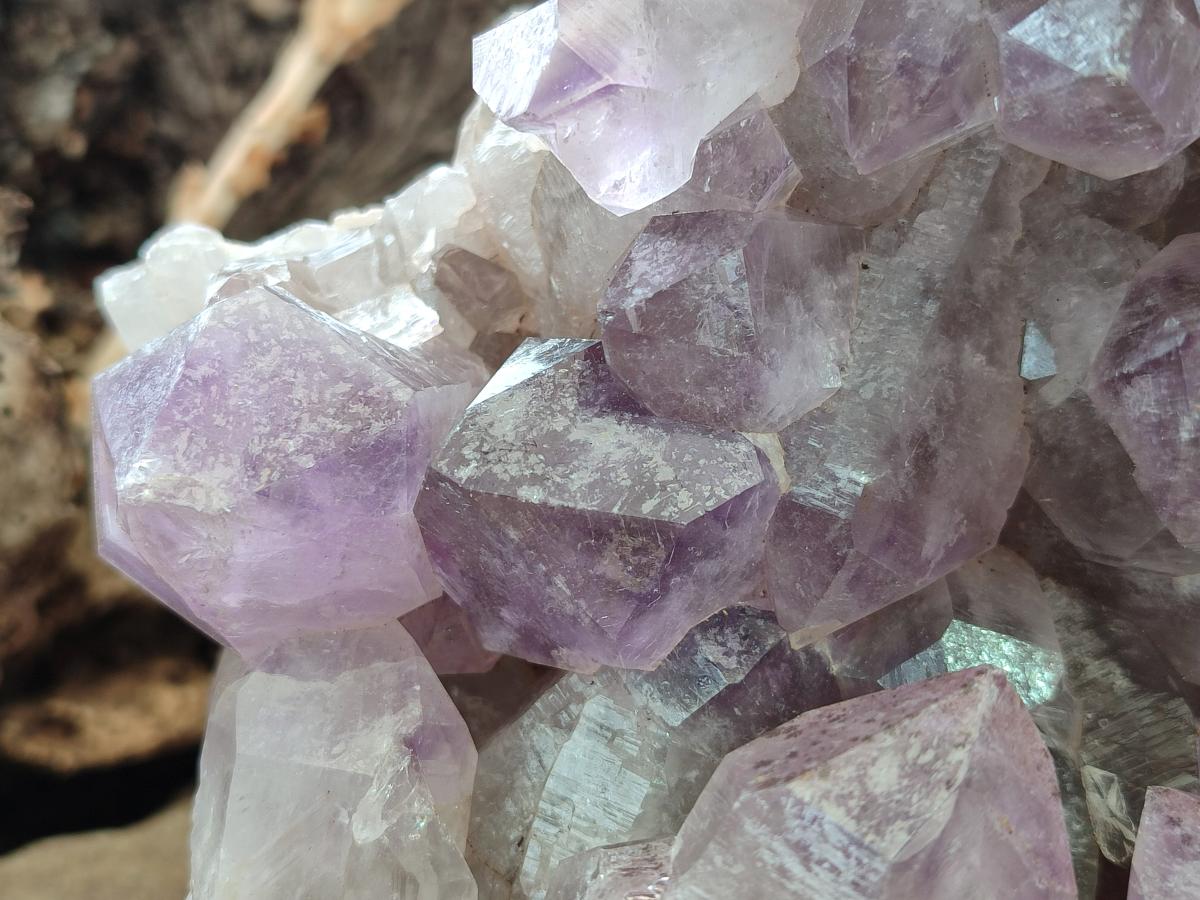 Natural Jacaranda Amethyst Crystal Clusters x 2 From Mumbwa, Zambia