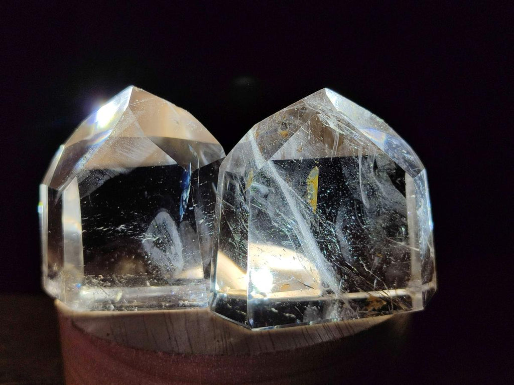 Polished Clear Quartz Display Crystals x 12 From Madagascar