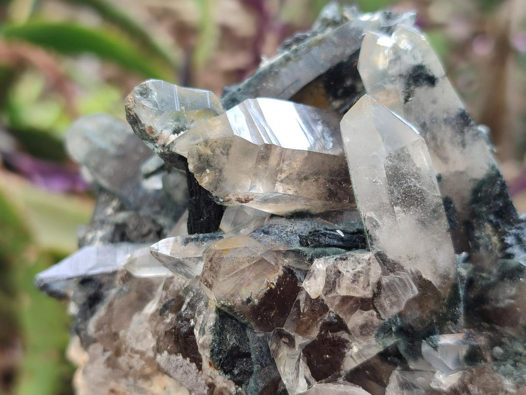 Natural Smokey Quartz Custers with Inclusions x 2 From Erongo, Namibia