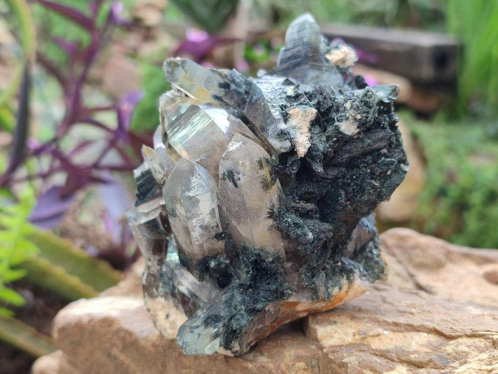 Natural Smokey Quartz Custers with Inclusions x 2 From Erongo, Namibia