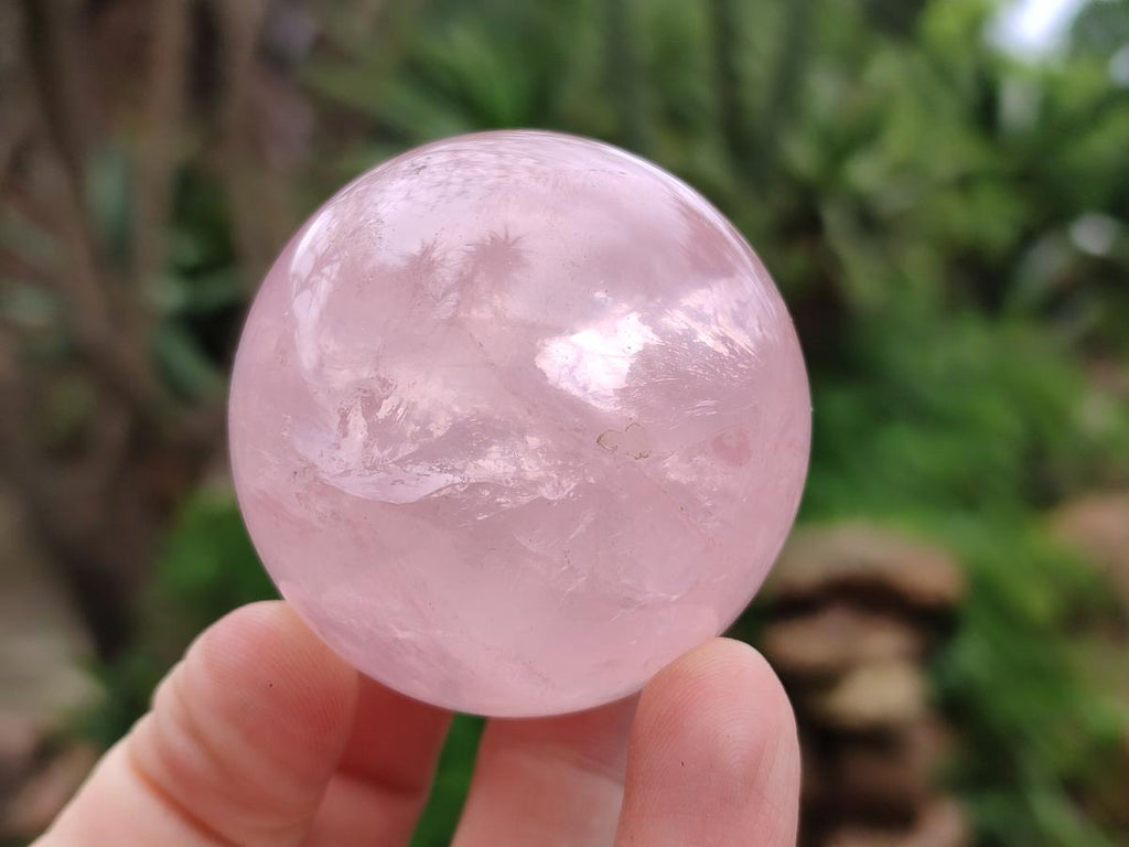 Polished Small Gemmy Rose Quartz Spheres x 7 From Madagascar