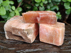 Natural Rhombohedral Sunset Orange Calcite Specimens x 25 From Spitzkop, Namibia