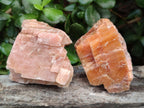 Natural Rhombohedral Sunset Orange Calcite Specimens x 25 From Spitzkop, Namibia