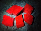 Natural Rhombohedral Sunset Orange Calcite Specimens x 25 From Spitzkop, Namibia